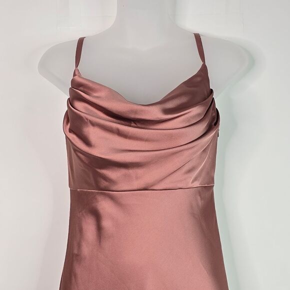 Revelry Desert Rose Skye Satin Maxi Dress - Picture 9 of 11